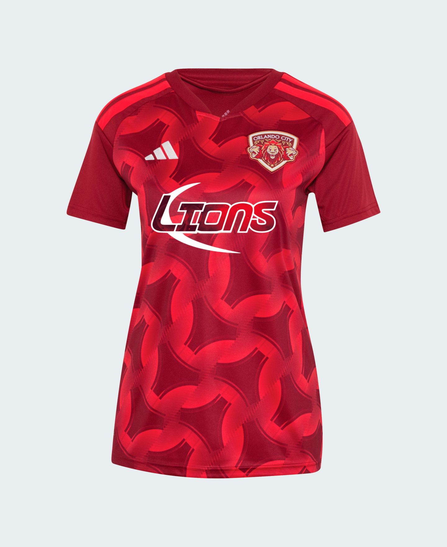 Женский топ adidas Red Orlando City SC 2026 Archive Replica Jersey — фото 7