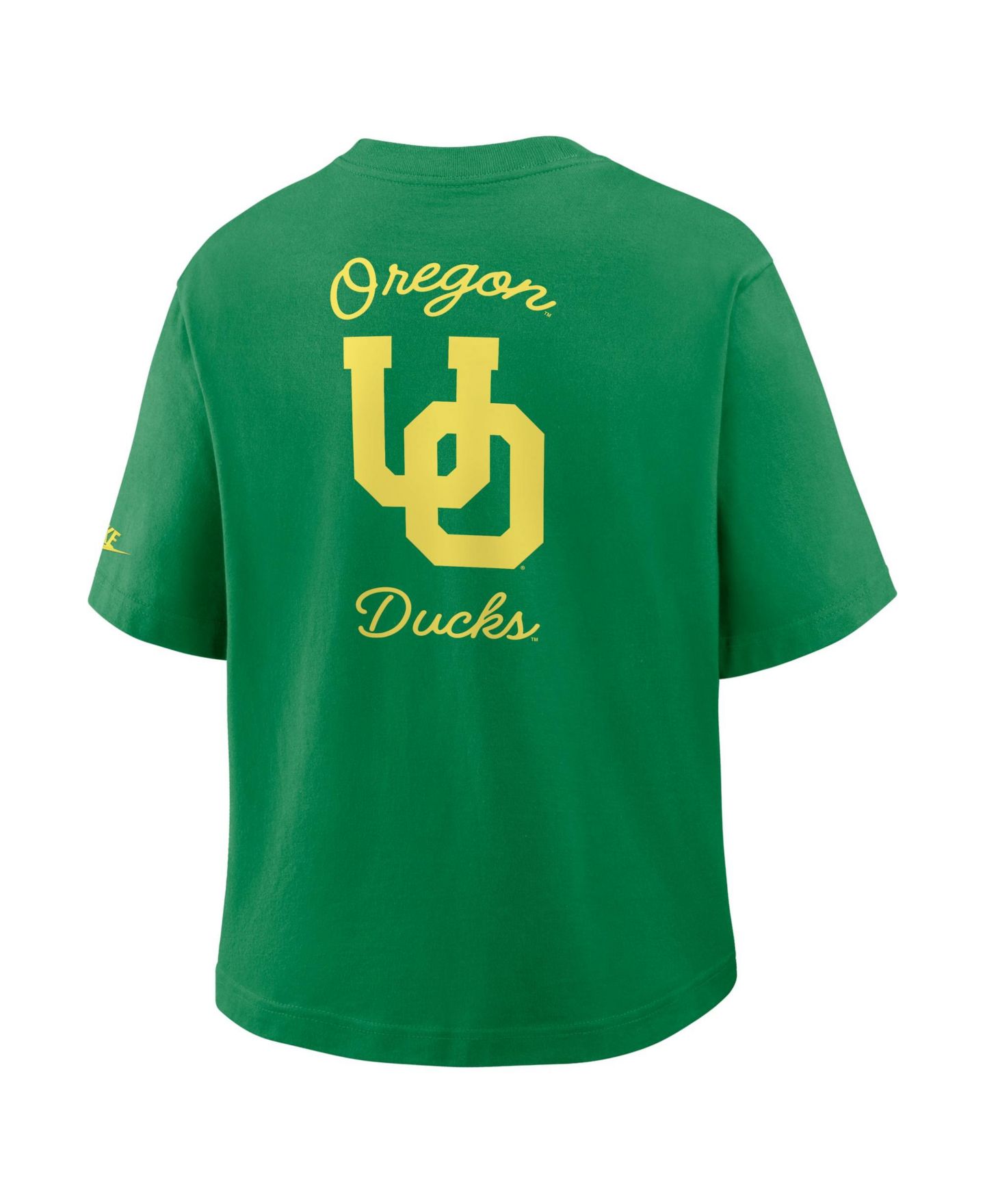 Женская футболка Nike Green Oregon Ducks Legacy Pocket Boxy — фото 4