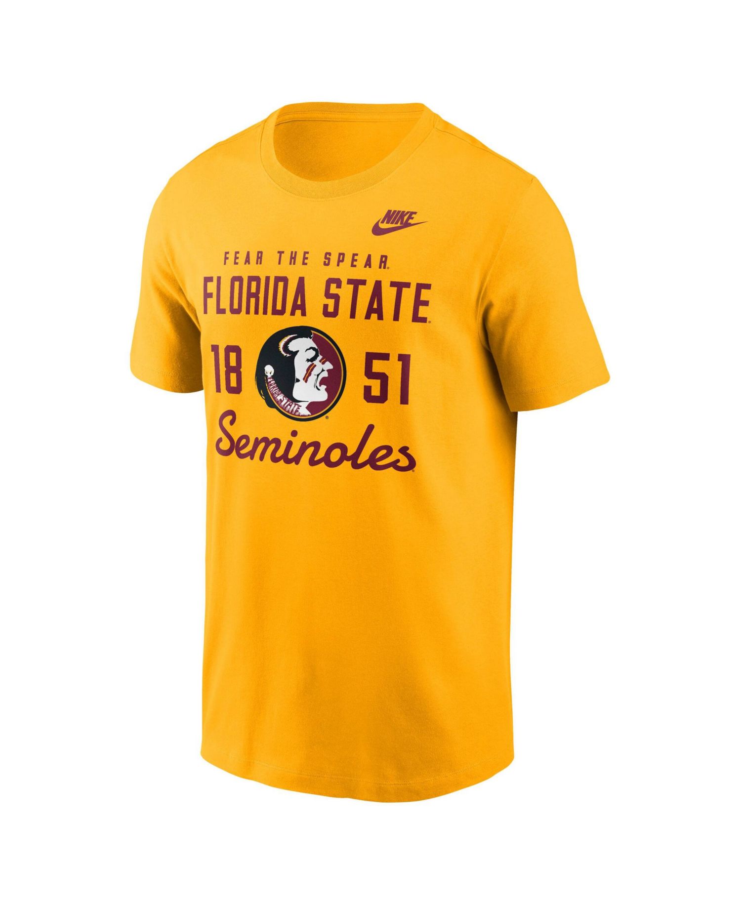 Men's Gold Florida State Seminoles Legacy Stacked Established T-Shirt