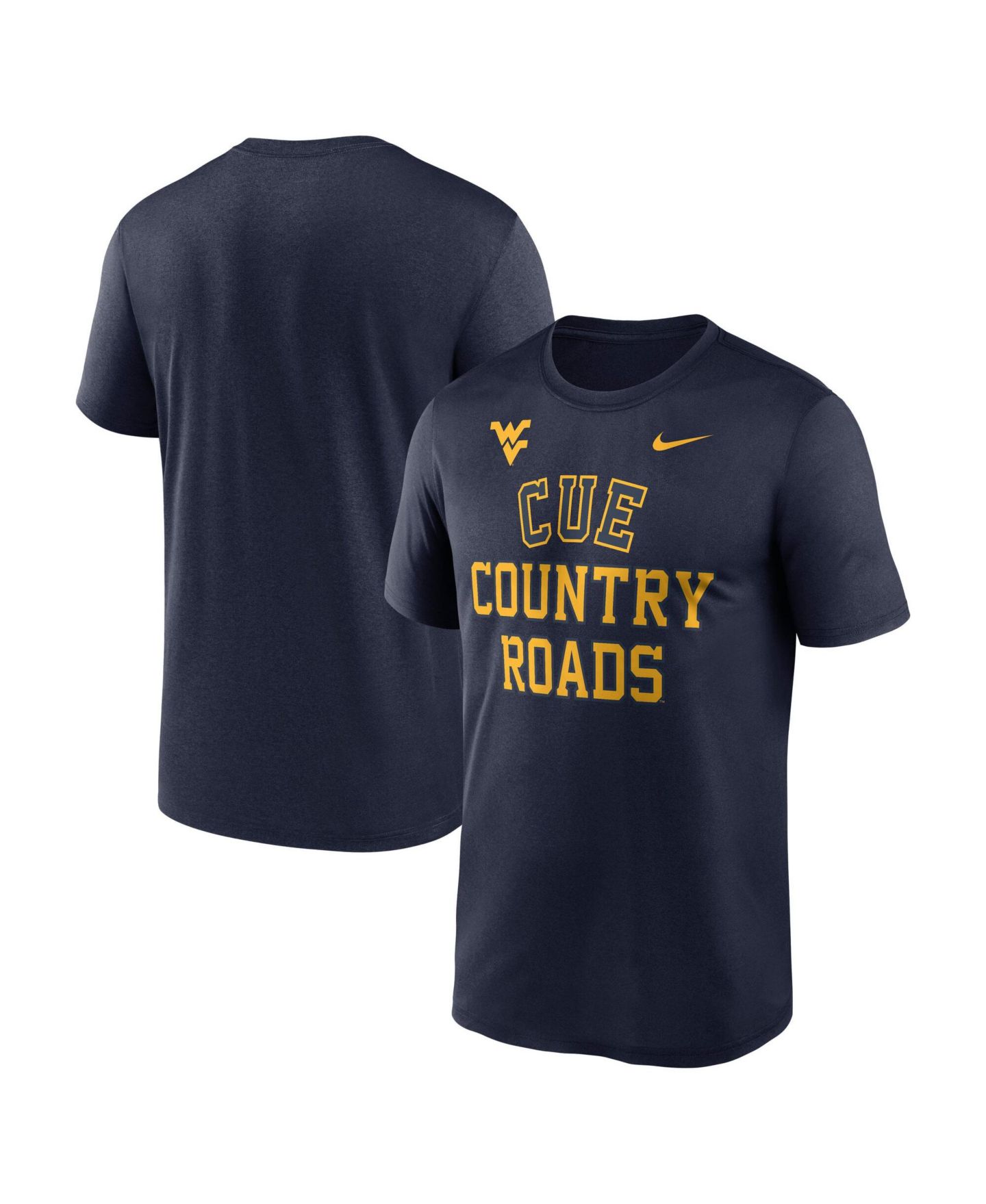 Мужская футболка Nike Navy West Virginia Mountaineers Primetime Arch Mantra Legend Dri-FIT — фото 5