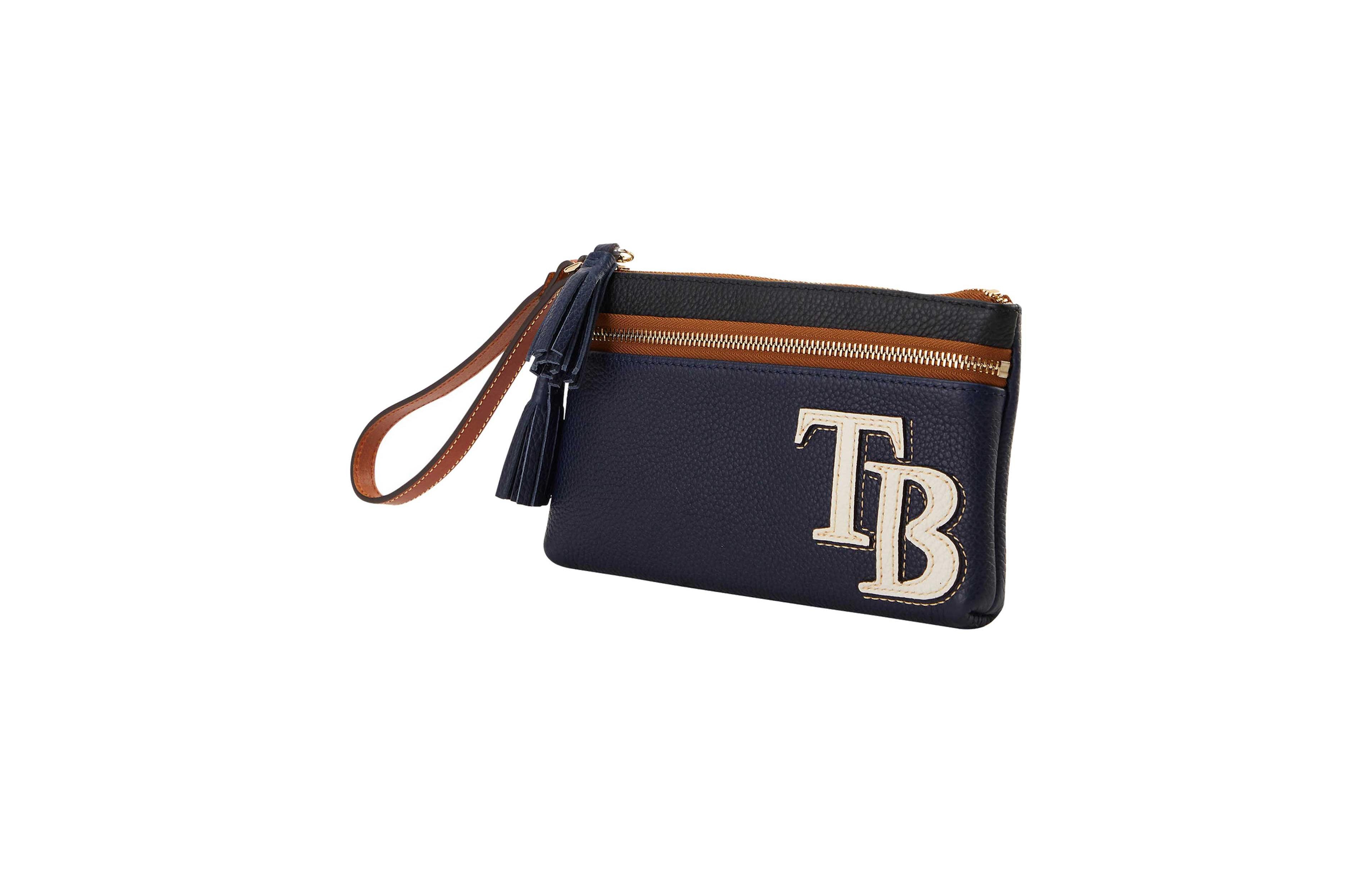 Dooney & Bourke Dooney Bourke Tampa Bay Rays Infield Double-Zip Wristlet