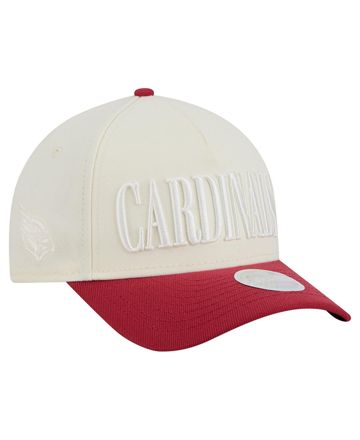 New Era Women's Cream/Cardinal Arizona Cardinals Tonal A-Frame 9FORTY Adjustable Hat