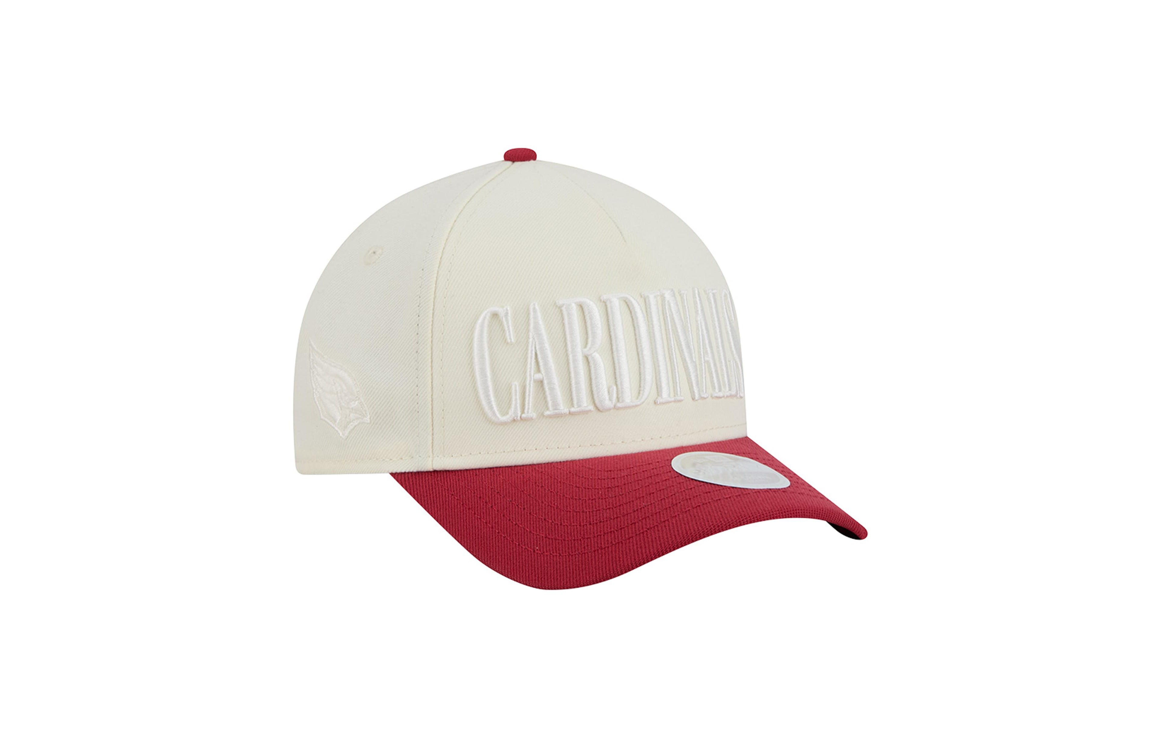 New Era Women's Cream/Cardinal Arizona Cardinals Tonal A-Frame 9FORTY Adjustable Hat