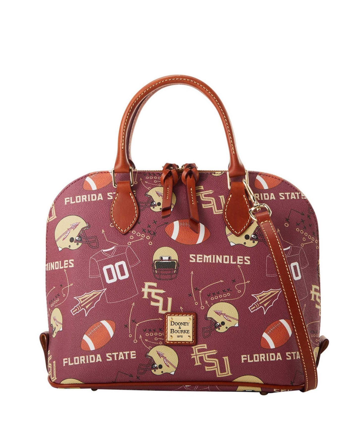 Женская сумка Dooney & Bourke Florida State Seminoles Game Day Zip Satchel — фото 1