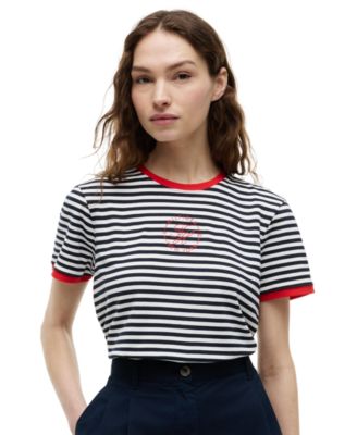 Women's Stripe Short-Sleeve T-Shirt