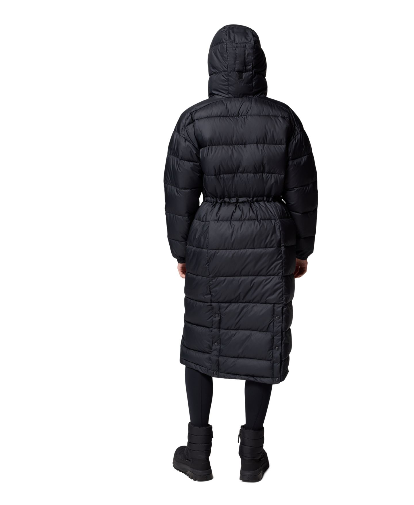 Женская куртка Columbia Pike Lake III Long Hooded Puffer, цвет: Чёрный — фото 9