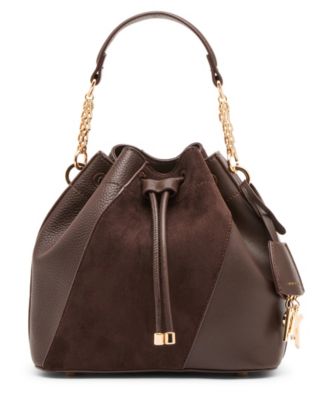 Convertible Strap Small Bucket Handbag