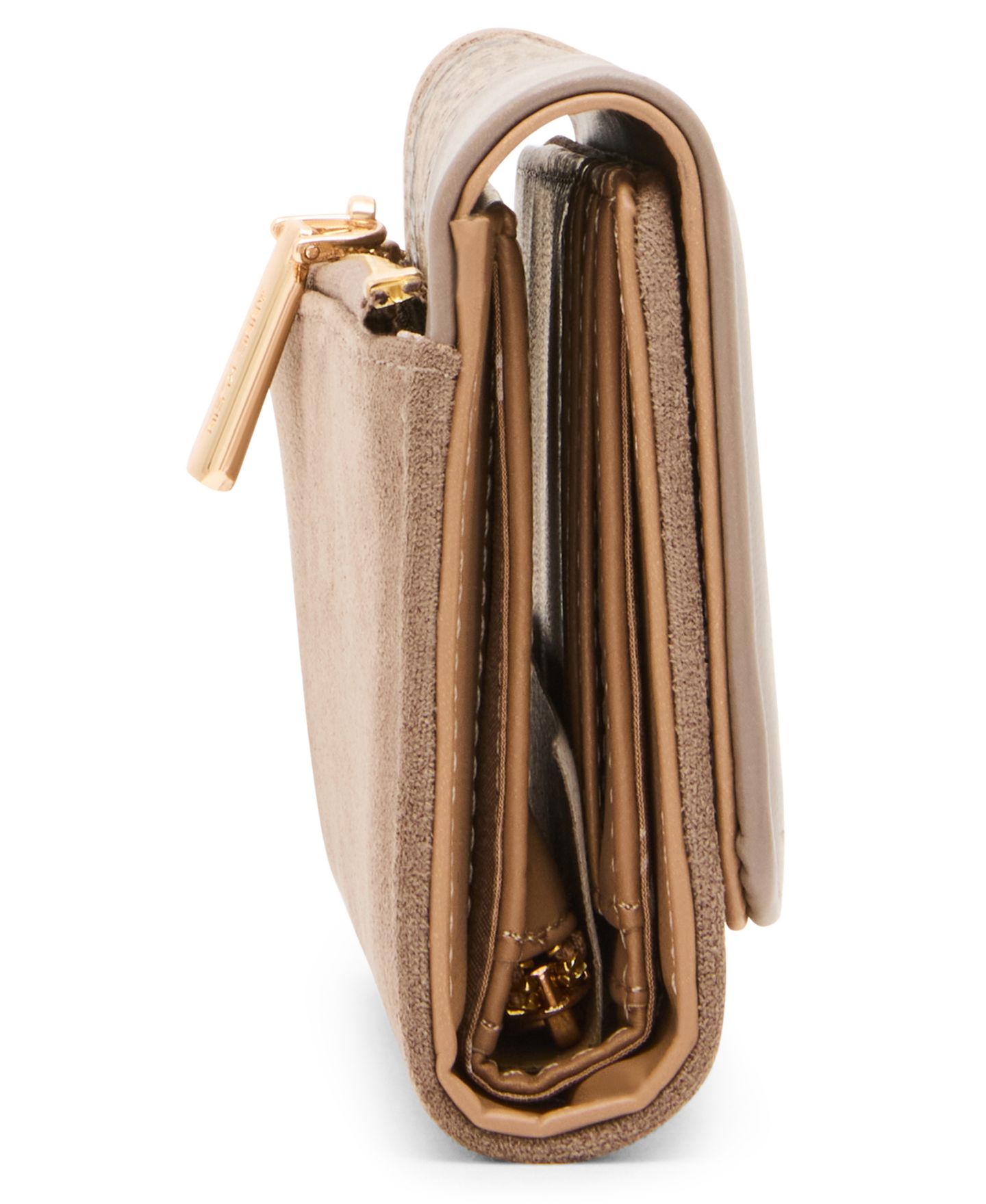 Женский кошелёк Anne Klein Trifold Flap Wallet, цвет: Бежевый — фото 5