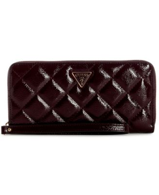 Juliet Zip Around Quilted Patent Wristlet 