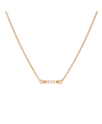 Fleur de Lis Key Bar Pendant Necklace