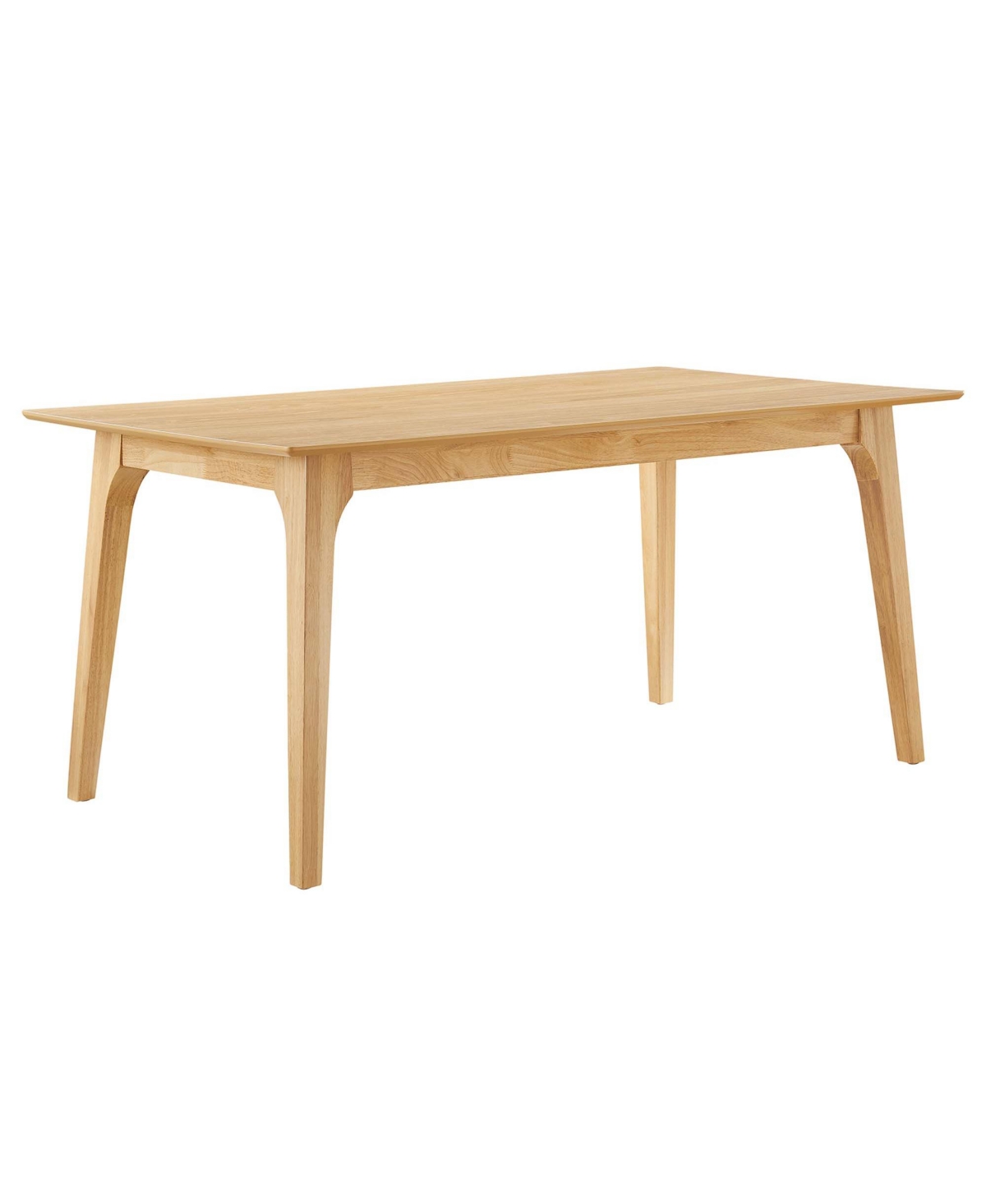 EEI-6017-OAK-OAK 63 in. Juxtapose Rectangle Dining Table, Oak