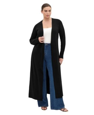 Plus Size Goldie Longline Pull-On Cardigan