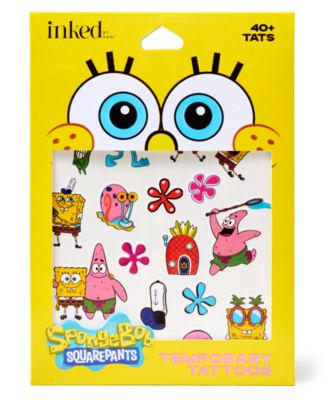 Best Day Ever SpongeBob Waterproof Temporary Tattoo, 2-Piece Set