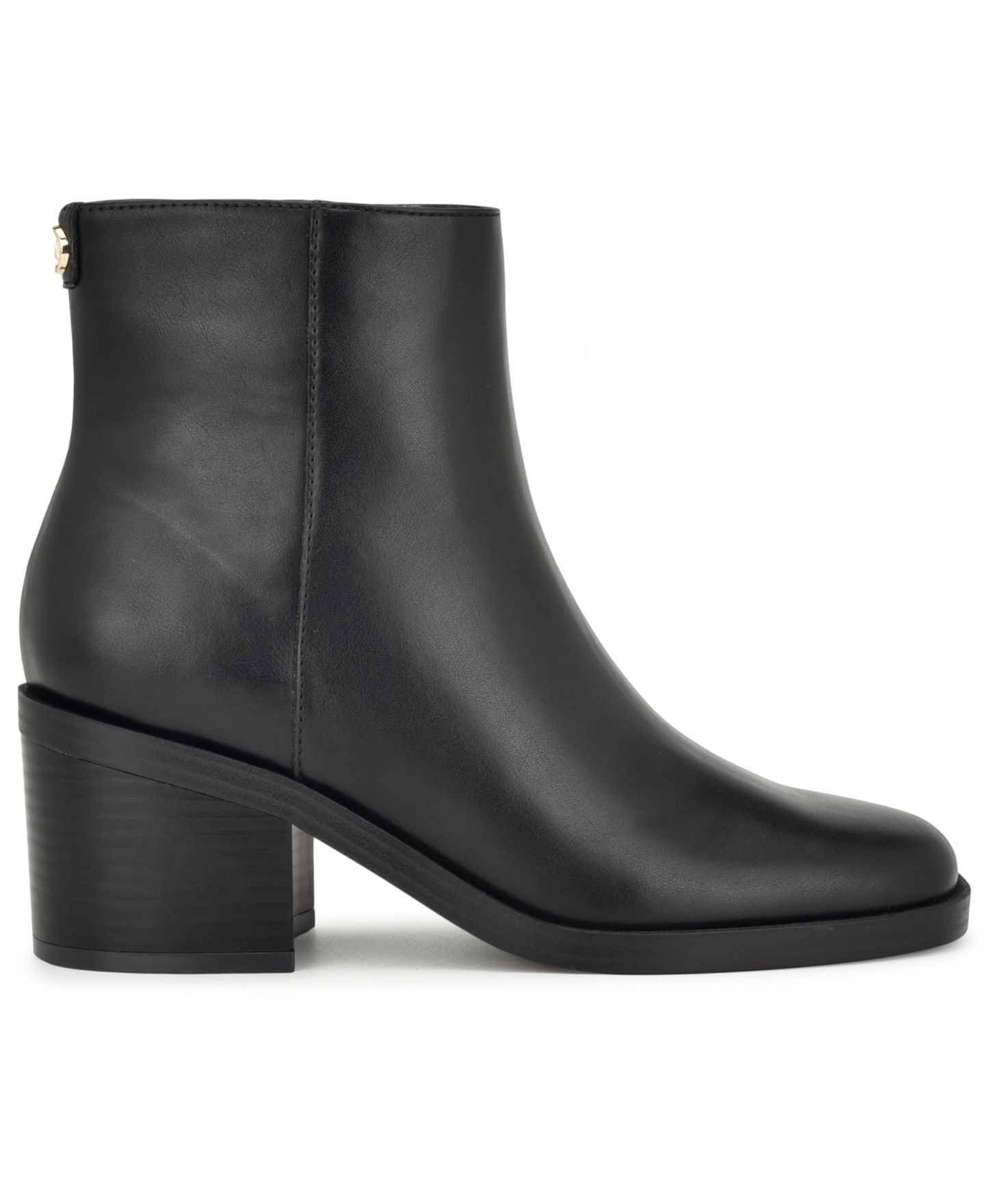 Женские ботинки Nine West Amatto Square Toe Block Heel Booties, цвет: Чёрный — фото 2
