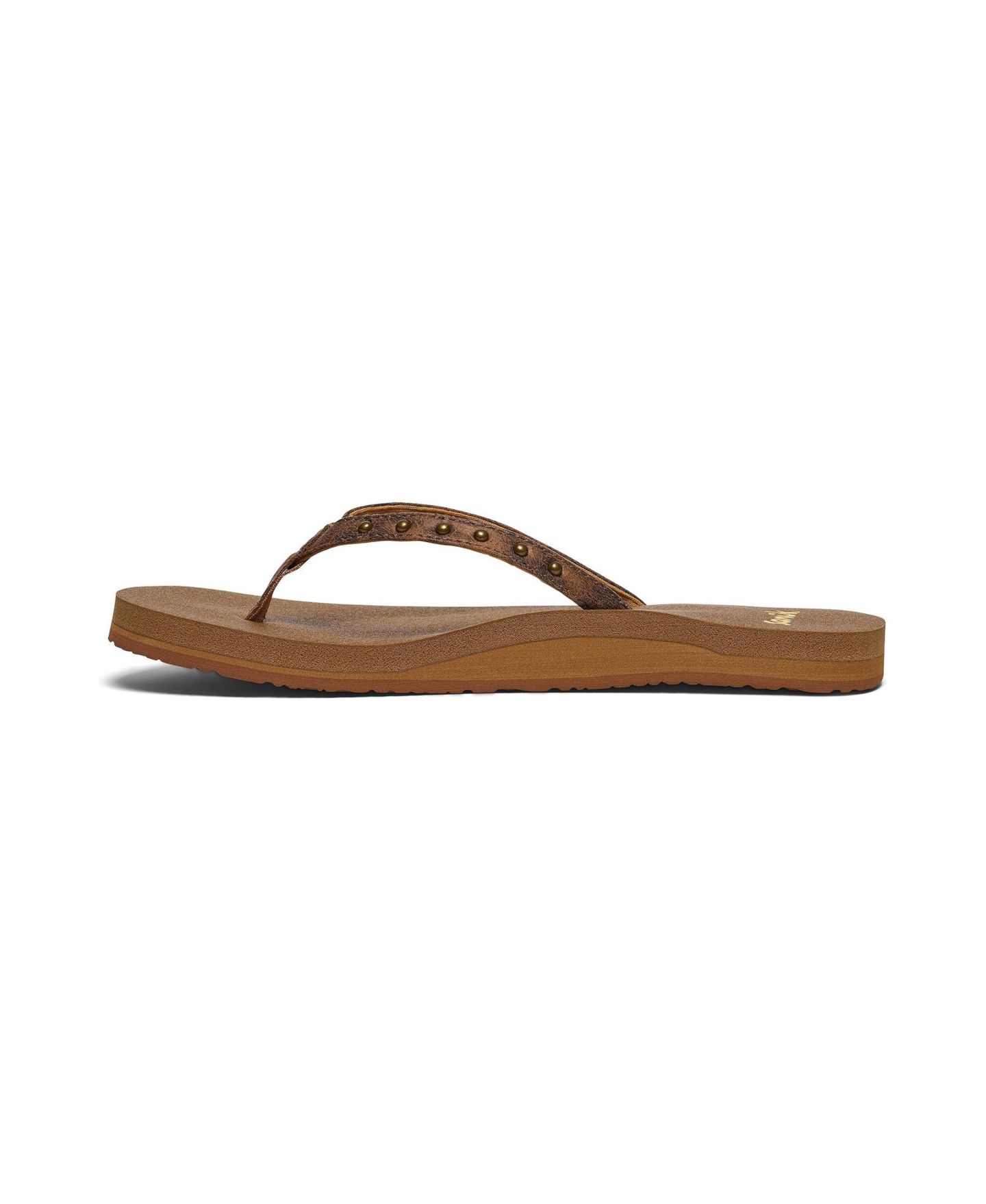 Женские сандалии Sanuk Yoga Joy II Stud - Women, цвет: Рыжевато-коричневый — фото 2