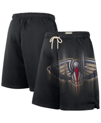 Men's Black New Orleans Pelicans 2026 Standard Issue Practice Icon Fleece Shorts