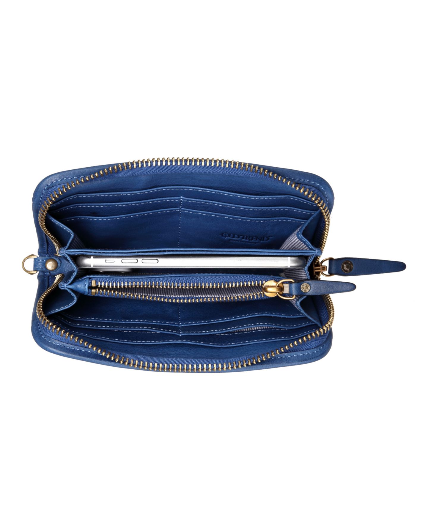 Женский клатч OLD TREND Mola Leather Clutch, цвет: Синий — фото 6