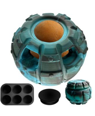 Large Split Dog Chew Ball Frozen Treat Licking Slow Feeder Puzzle Toy