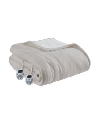 Fleece to Sherpa Auto Shut Off Timer Heated Blanket