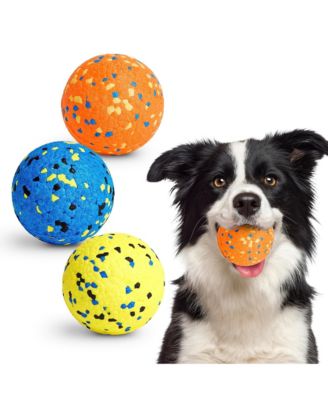 Durable Dog Tennis Chew Toys For Aggressive Chewers Interactive Fetch Play