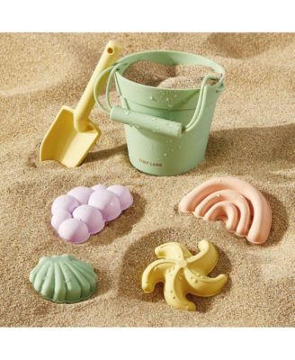 Sand-Buddies Silicone 6-Piece Sand Toy Set, Ages 1-4