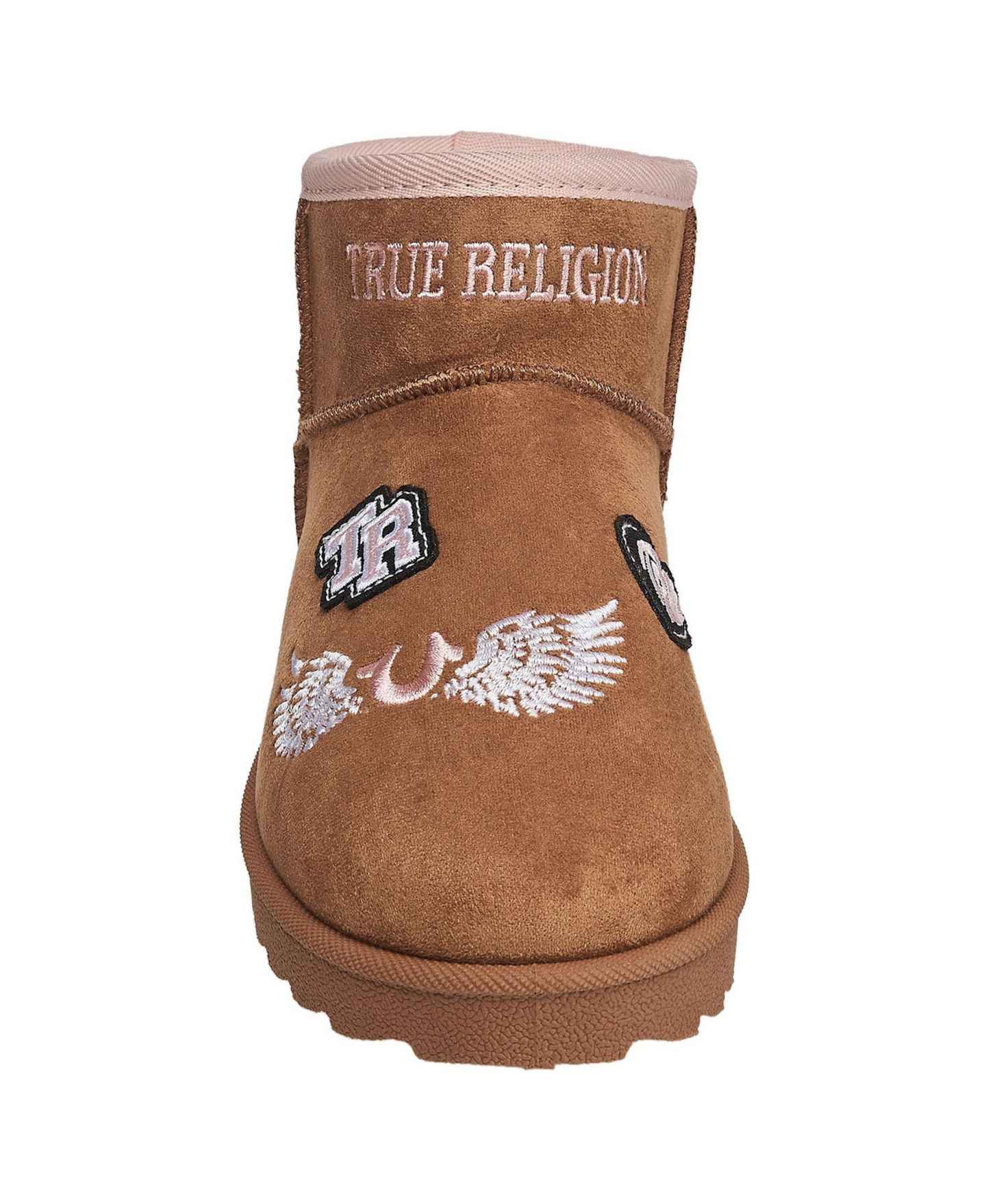Ботинки True Religion Lizzo Logo Patch Cozy Boot для девочек, цвет: Коньячный — фото 3