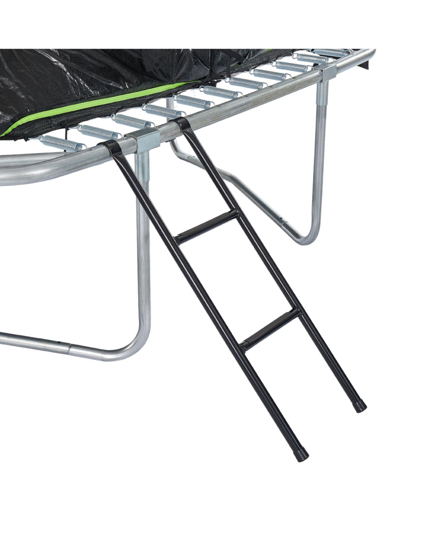 Детская игрушка JumpKing 7ft x 10ft Rectangular Trampoline with Patented Safety Enclosure, Ages 6+, цвет: Чёрный / Лаймовый зелёный — фото 2