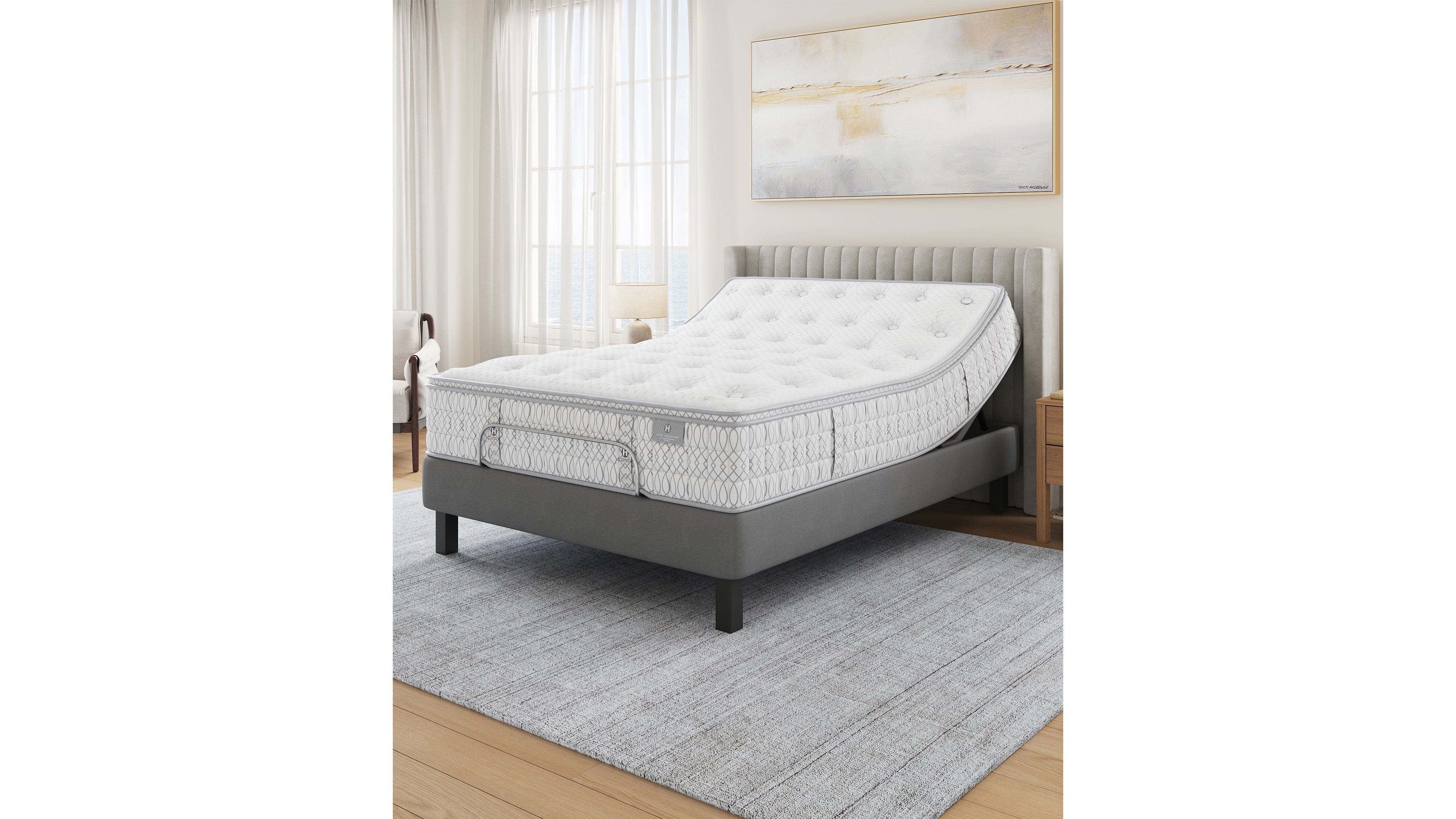 Hotel Collection by Aireloom Handmade 13.5" Plush Luxe Top Mattress Set, Twin