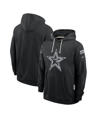 Men's Black Dallas Cowboys 2026 Salute to Service Sideline Pullover Hoodie