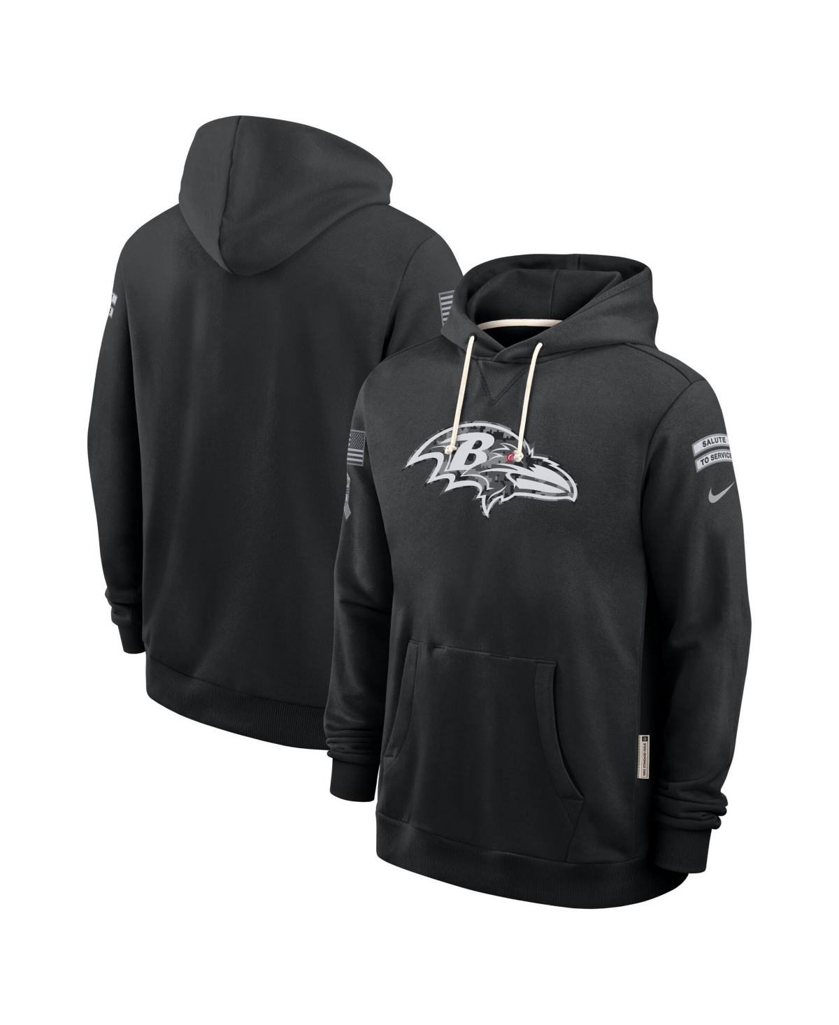 Nike Men's Black Baltimore Ravens Sideline Pullover Hoodie