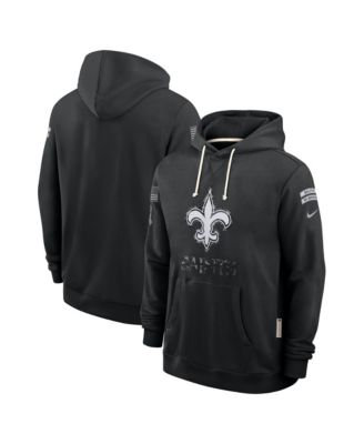Men's Black New Orleans Saints 2026 Salute to Service Sideline Pullover Hoodie
