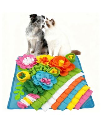 Floral Pet Snuffle Mat Slow Feeding Interactive Puzzle Toy For Dogs Cats Rabbits
