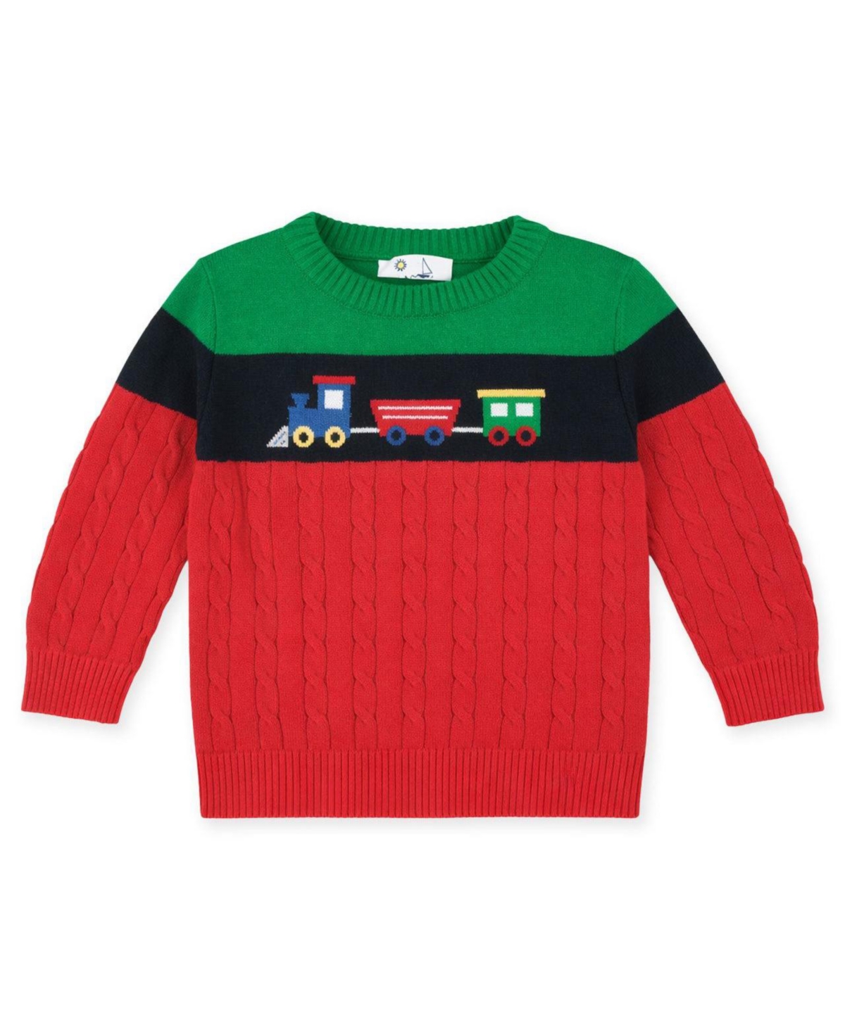 Florence Eiseman Baby Boys' Cable-Knit Crew Neck Long-Sleeve Sweater