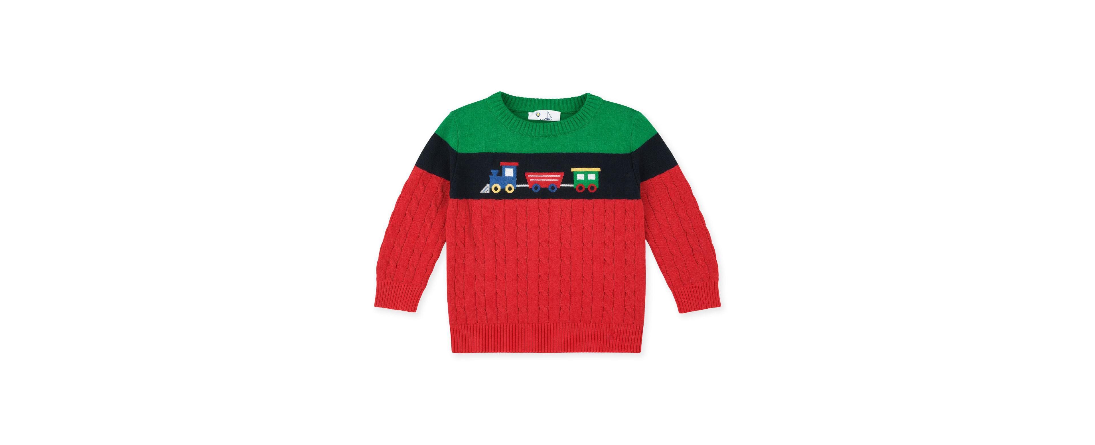 Florence Eiseman Baby Boys' Cable-Knit Crew Neck Long-Sleeve Sweater