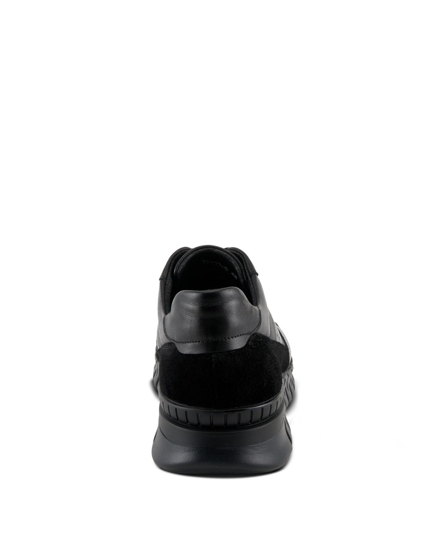 Мужские кроссовки Spring Step Alton Leather and Suede Sneakers with Removable Insoles, цвет: Чёрный — фото 5