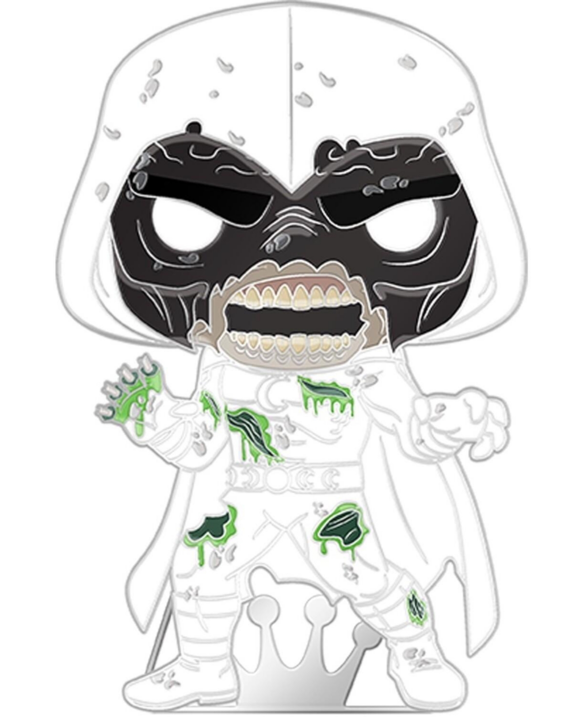 Funko Pop! Marvel Zombies Zombie Moon Knight Glows in the Dark Pin, Ages 6+