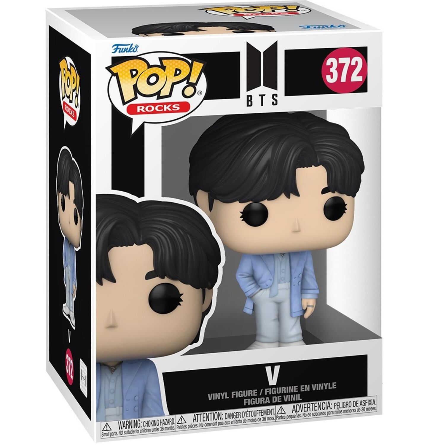 Детская фигурка Funko Pop! Rocks BTS V (Proof) Vinyl Figure, Ages 3+, цвет: Open Miscellaneous — фото 2