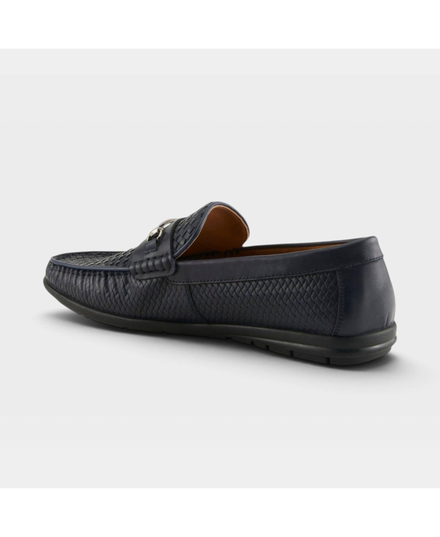 Мужские туфли Spring Step Deckard Woven Leather Round Toe, цвет: Чёрный — фото 7
