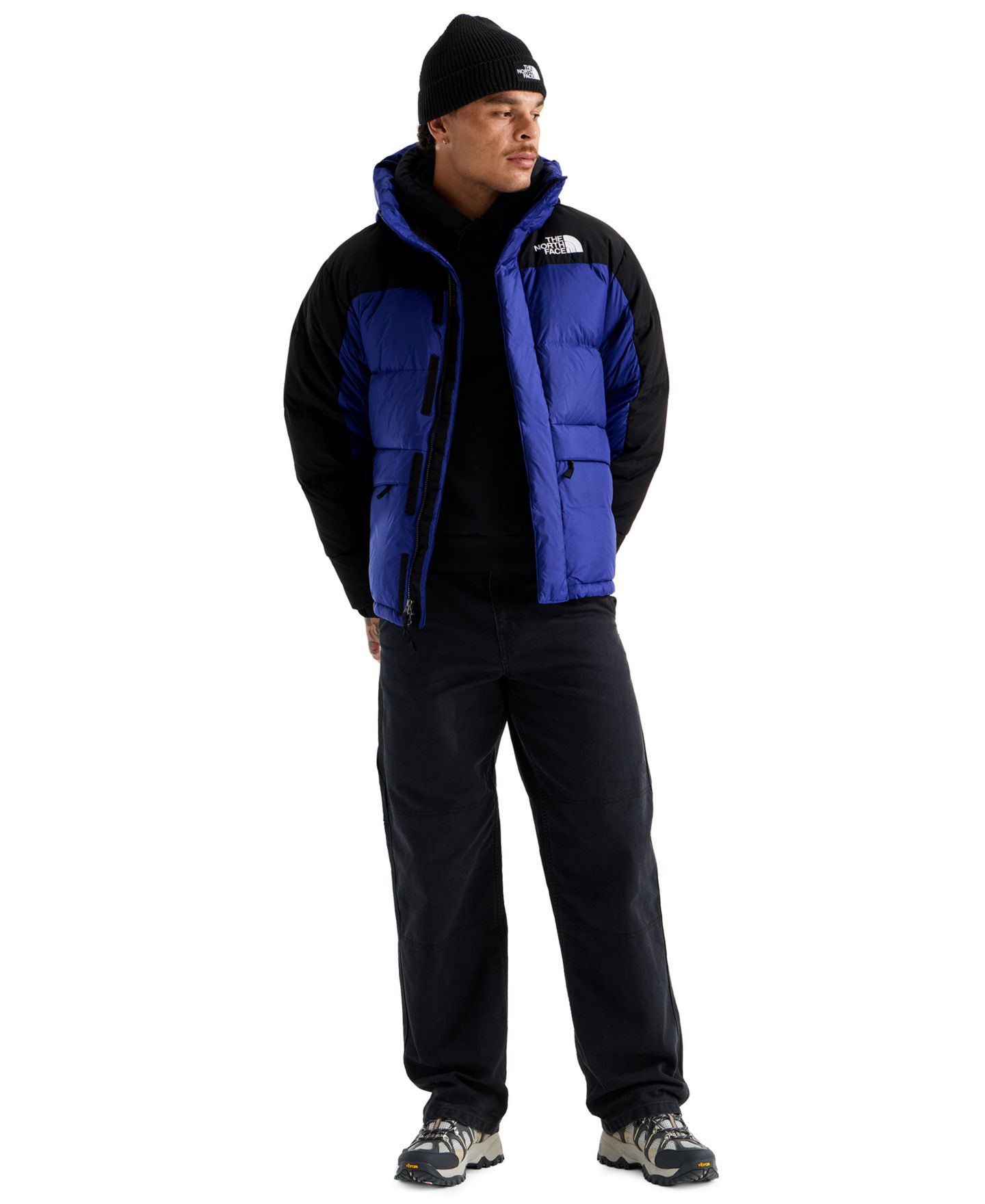 Мужская куртка The North Face Hmlyn Down Hooded Classic-Fit, цвет: Насыщенный синий / Чёрный — фото 2