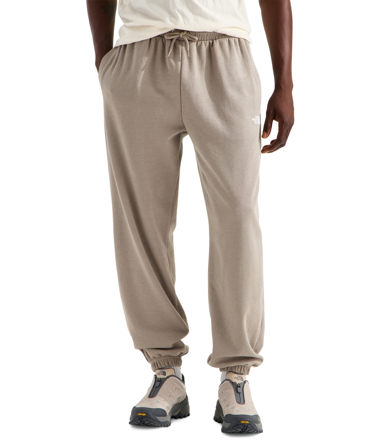The North Face Men's Double Knit Regular-Fit Pull-On Sweatpants - Stone Slab