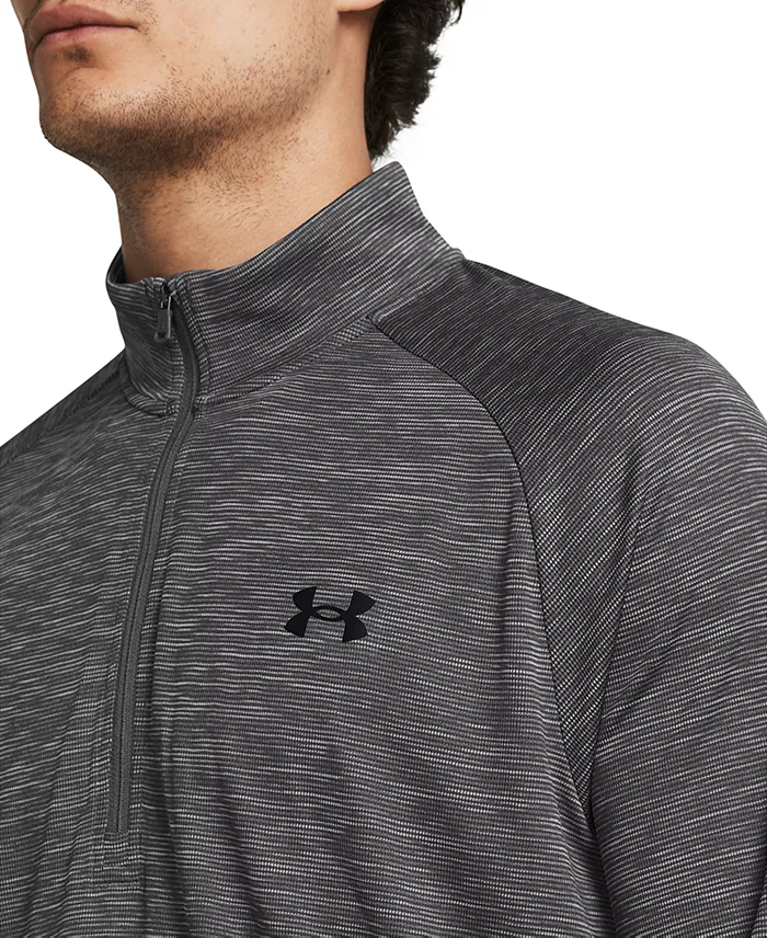 Men's UA Tech Space-Dyed Half-Zip Performance Sweatshirt - thumbnail 2