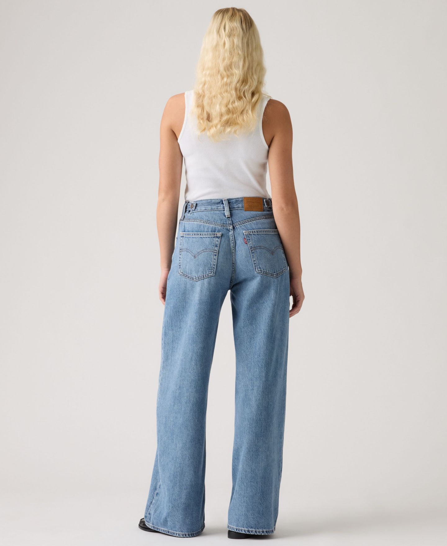 Женские джинсы Levi's Premium Cinch High-Rise Wide-Leg, цвет: Losing My Mind — фото 8