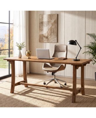 70.9" Solid Wood Executive Desk,Large Office Computer Table