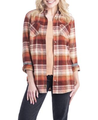 Plus Size Cottage Escape Plaid Flannel Shirt