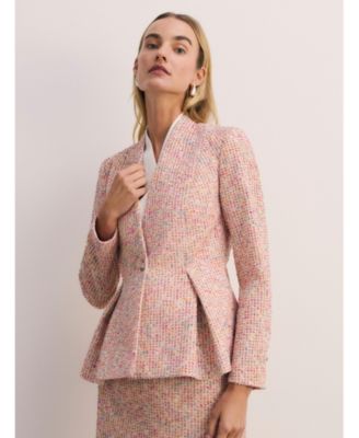 Women's Lenola Tweed V-Neck Blazer