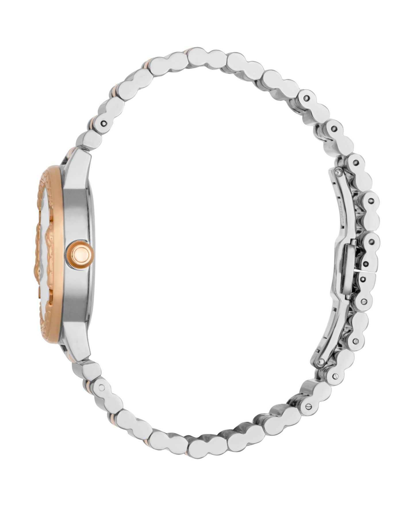 Женские часы Roberto Cavalli Women Snake Core Quartz Two Tone Stainless Steel Bracelet Watch, цвет: Серебряный — фото 3