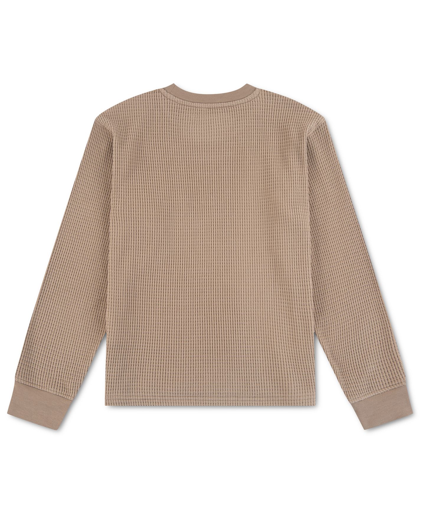 Футболка abercrombie kids Thermal Waffle-Knit Long-Sleeve для мальчиков, цвет: Portabe — фото 2