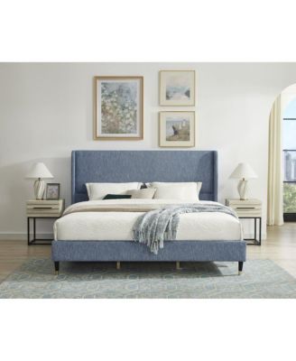 Rozitta Upholstered Wingback Platform Bed