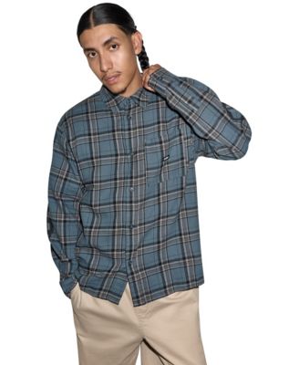 Men's Plaid Long-Sleeve Flannel Shirt