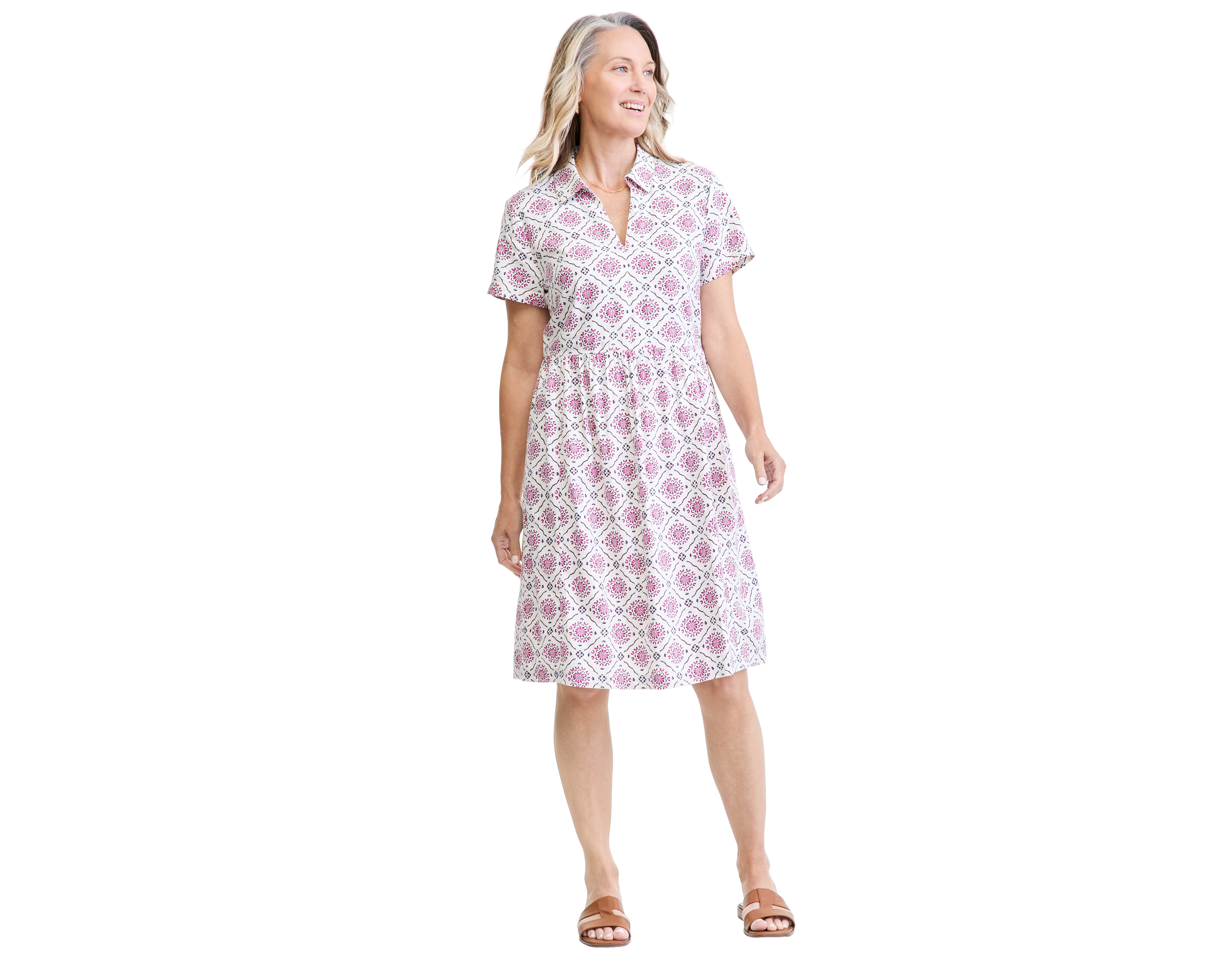 Style & Co Women's Printed Linen-Blend Midi Dress, Macy's Exclusive